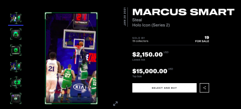 A Marcus Smart collectible, numbered to 99, is listed for over $2,000.