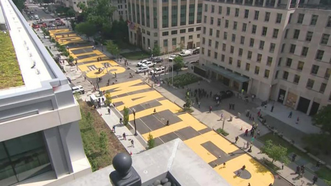 The phrase “Black Lives Matter” has been painted across streets all over the country, including the capitol. 